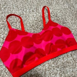 Adidas Marimekko red and pink sports bra size L